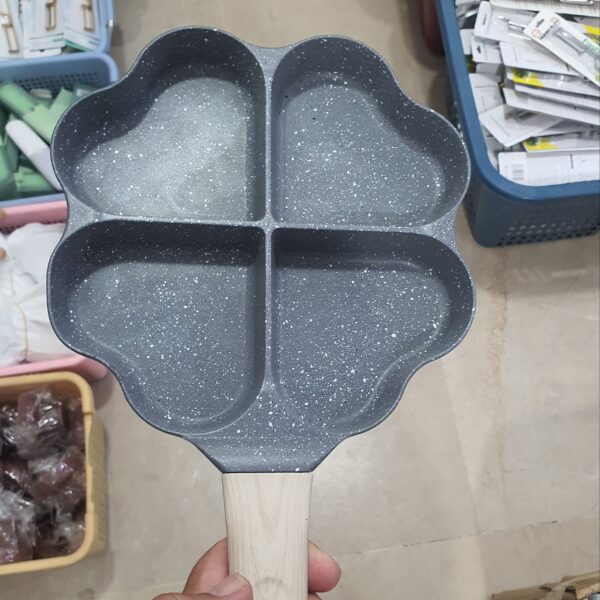 1pc creative home porous frying pan medical stone non-stick egg pan mini breakfast Imported and high quality