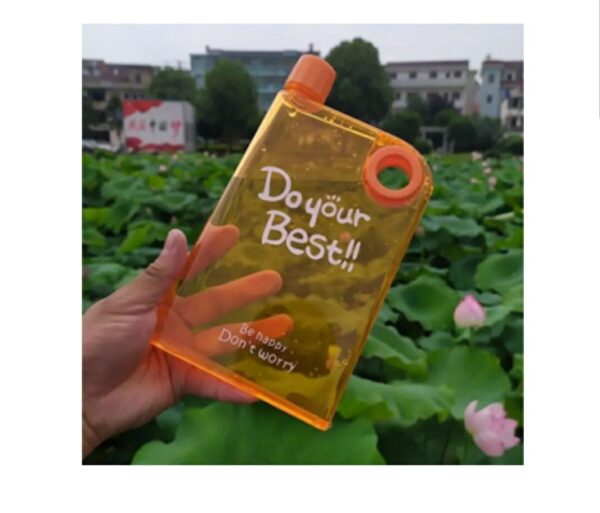 Portable Notebook Water Bottle 380 ml.Tank Happy Bottle Water Bottle Portable Designed Personal Use For School College