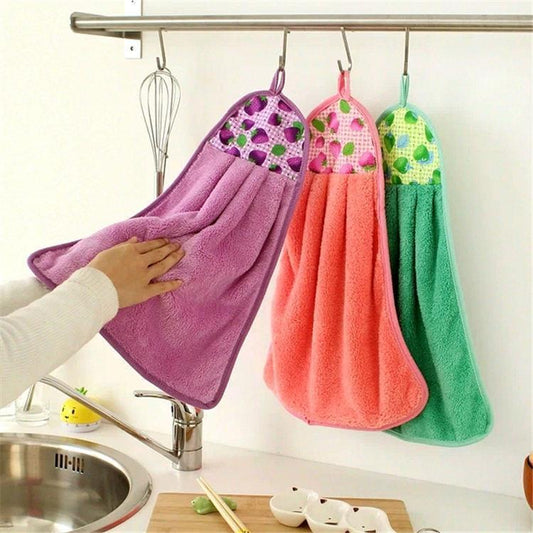 Techmanistan Hanging Kitchen Towel Wipe Cloth for Kitchen & Bathroom for Dusting and Cleaning Counter