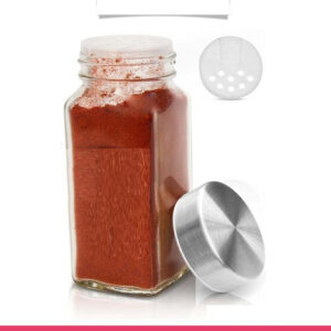 120ml Salt & Pepper Glass Spices Jars