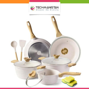 14-Piece Nonstick Coating Pots and Pans Set with Lids