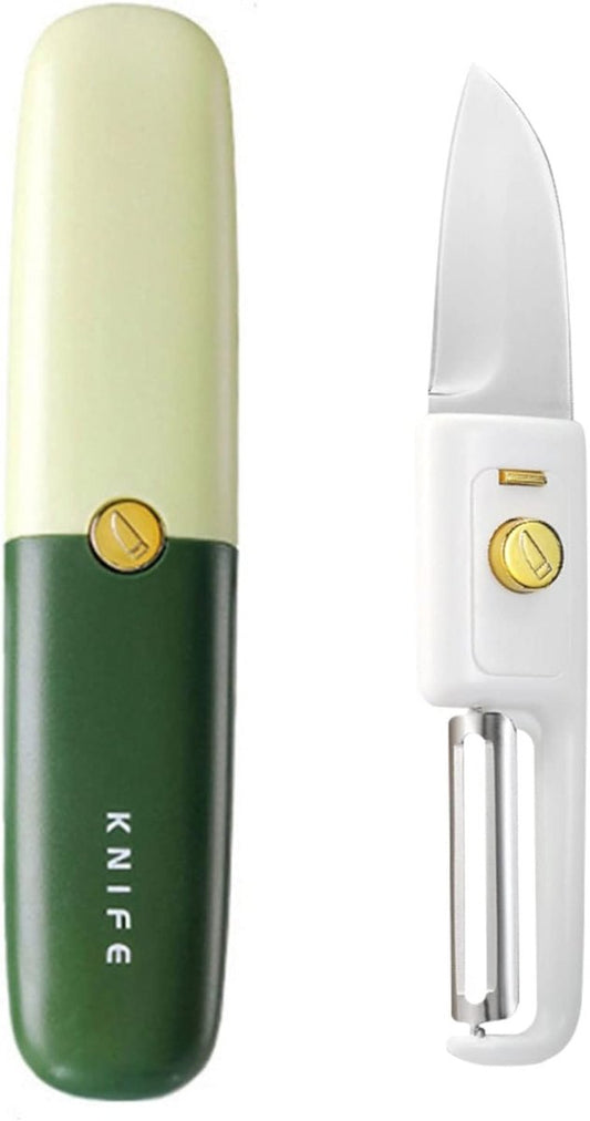 2in1 Vegetable Peeler & Knife With Protective Case