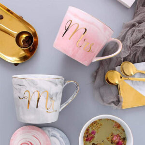 Mr. & Mrs. Marble Pattern Mug