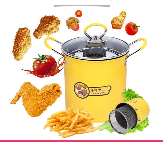3L Frying Pot, Japanese Tempura Deep Fryer Pot