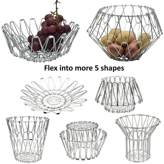 Multipurpose Magical Folding Wire Basket