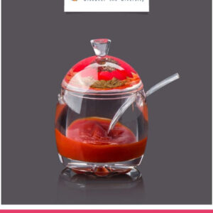 Acrylic Convenient Jam Jar, Clear Seasoning Box