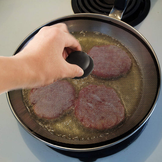 Steel Mesh Splatter Screen - Frying Pan Cover