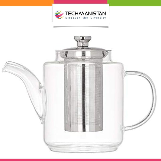Borosilicate Glass Teapot with Stainless Steel Infuser