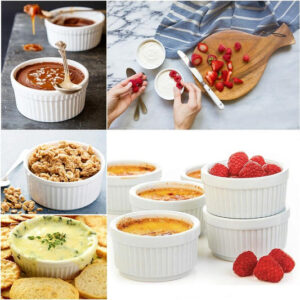 Pack of 3 - Porcelain Baking Ramekins