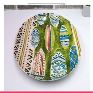 Ceramic Painting Printed Serving Plate