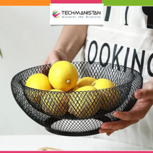 Dual Mesh Fruit Basket Nordic Round Storage Table Basket