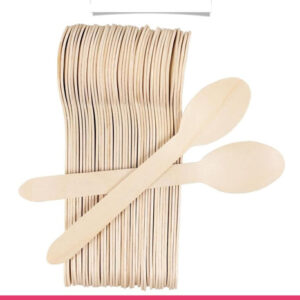 Pack of 36 - Disposable Wooden Spoons Wooden Utensils