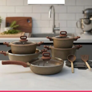 Set of 15 - Aluminium Alloy Non-Stick Cookware Set
