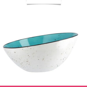 Aqua Mist Speckled Ceramic Bowl