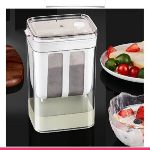 Fine Mesh Stainless Steel Yogurt Strainer with Lid
