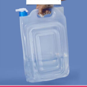 Portable 13L Flat Folding Bucket with Tap & Handle