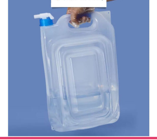 Portable 13L Flat Folding Bucket with Tap & Handle