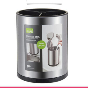 Rotating Kitchen Utensil Holder Stainless Steel