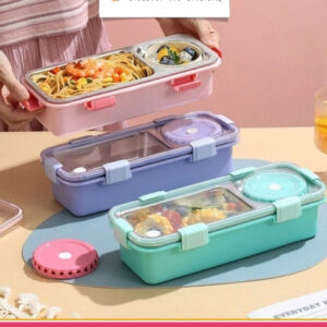 desin_74.jpg 2/3 Compartment Lunch Box Stainless Steel Bento Box