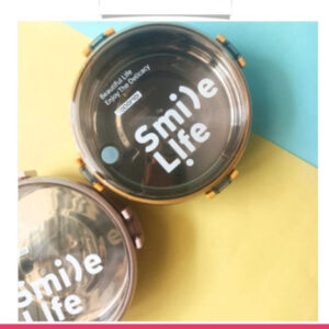 Stainless Steel Round Smile Life Lunch Box