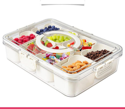 Detachable Dividers Portable Snack box