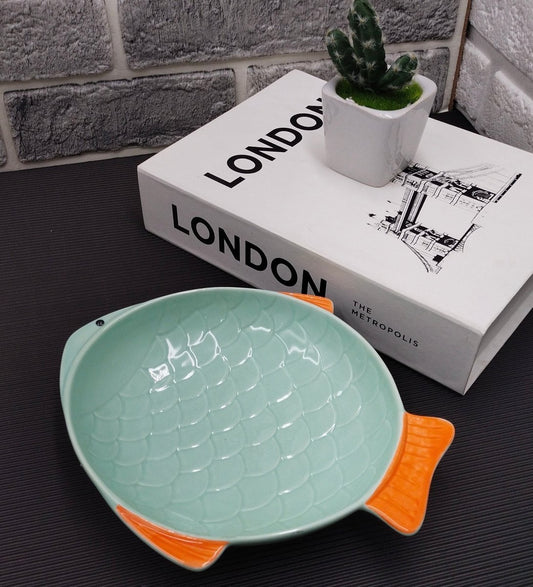 Fish Shape Ceramic Dinner Bowl