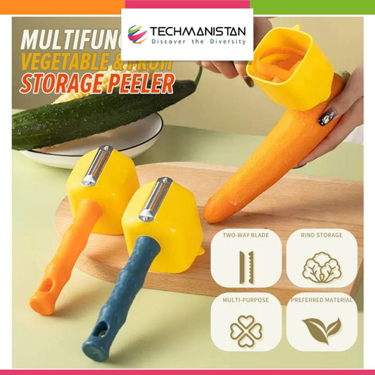 Fruit & Vegetable Storage Peeler with Container