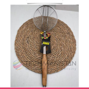 Frying Oil Strainer Spoon With Wooden Handle