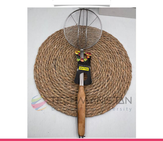 Frying Oil Strainer Spoon With Wooden Handle