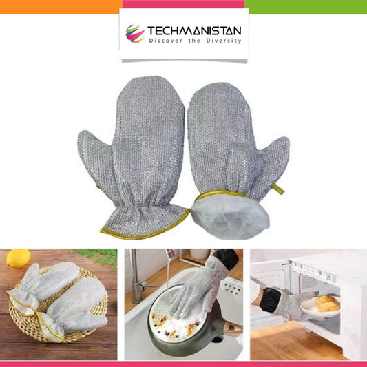 Metal Mesh Dish Cleaning Gloves