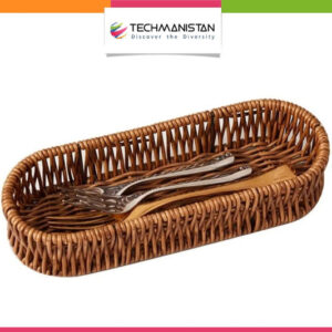 Multipurposed Imitation Rattan Oval Bread Basket