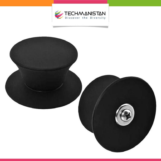 Pack of 2 - Random Color Silicone Knob Pot Lid Handle