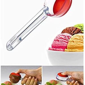 Push Back Plastic IceCream Scoop