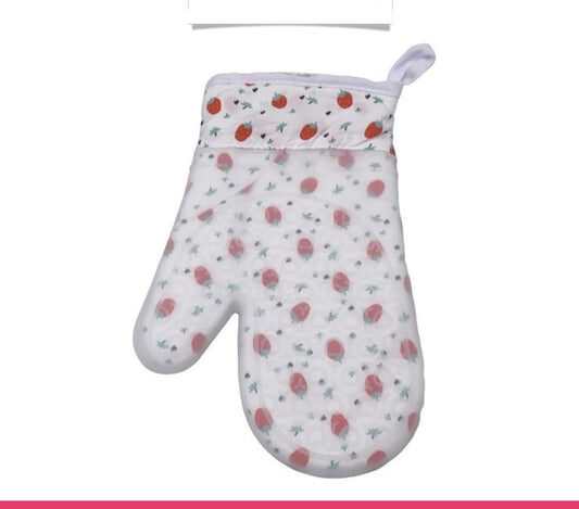 Random Design Cotton Gloves with Silicon Coating