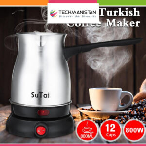 Stainless Steel Electric Coffee Pot - 800ml