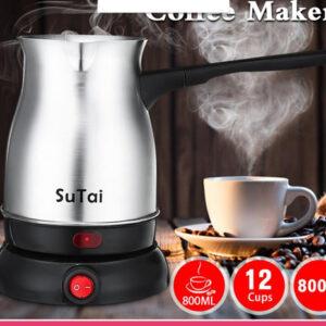Stainless Steel Electric Coffee Pot - 800ml