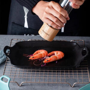 Stoneware Food Serving Tray with Handle