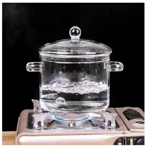Stovetop Glass Cooking Pot with Lid
