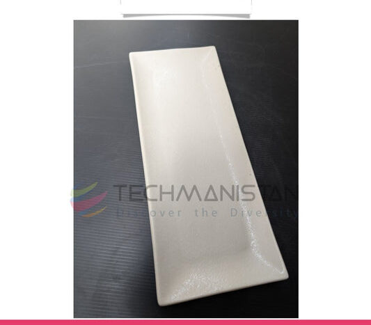 Textured Stoneware Rectangular Serving Plate